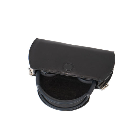 Leather Case-Bag for AirPods Max (Black / full-grain)